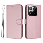 For Xiaomi 15T Wallet Case RFID Blocking Calf Texture Leather Stand Phone Cover with Strap