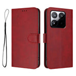 For Xiaomi 15T Wallet Case RFID Blocking Calf Texture Leather Stand Phone Cover with Strap
