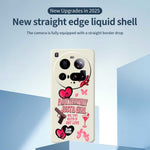 For Xiaomi 15 Ultra Case Pink Elements Pattern Printing Straight Edge TPU Phone Back Cover