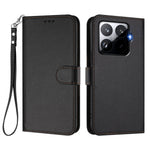 For Xiaomi 15T Pro Leather Case Wallet Stand Phone Cover with Wrist Strap