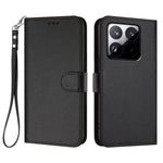 For Xiaomi 15T Leather Case Wallet Stand Phone Cover with Wrist Strap