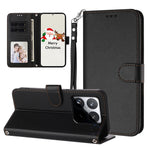 For Xiaomi 15T Leather Case Wallet Stand Phone Cover with Wrist Strap