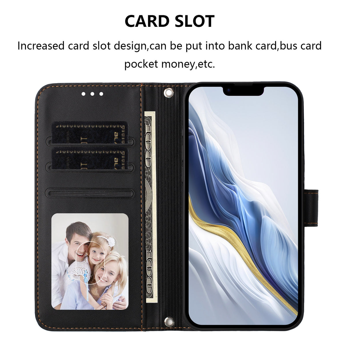 For Xiaomi 15T Leather Case Wallet Stand Phone Cover with Wrist Strap