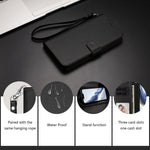 For Xiaomi 15T Leather Case Wallet Stand Phone Cover with Wrist Strap