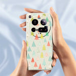 For Xiaomi 15 Ultra Case Colorful Trees Pattern Printing Straight Edge TPU Phone Back Cover