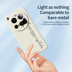 For Xiaomi 15 Ultra Case WordArt Pattern Printing Straight Edge TPU Phone Back Cover