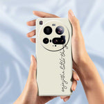 For Xiaomi 15 Ultra Case WordArt Pattern Printing Straight Edge TPU Phone Back Cover