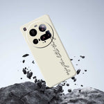 For Xiaomi 15 Ultra Case WordArt Pattern Printing Straight Edge TPU Phone Back Cover
