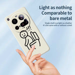 Xiaomi 15 Ultra-mobilcover med Stickman-toalettmönster, tryck, rak TPU-kant, mobilbaksida