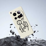 Xiaomi 15 Ultra-mobilcover med Stickman-toalettmönster, tryck, rak TPU-kant, mobilbaksida