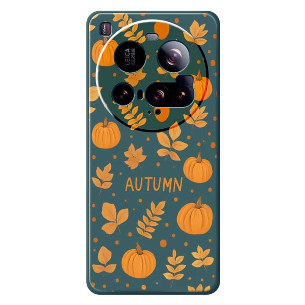 For Xiaomi 15 Ultra Case Autumn Theme Pattern Printing Straight Edge TPU Phone Back Cover