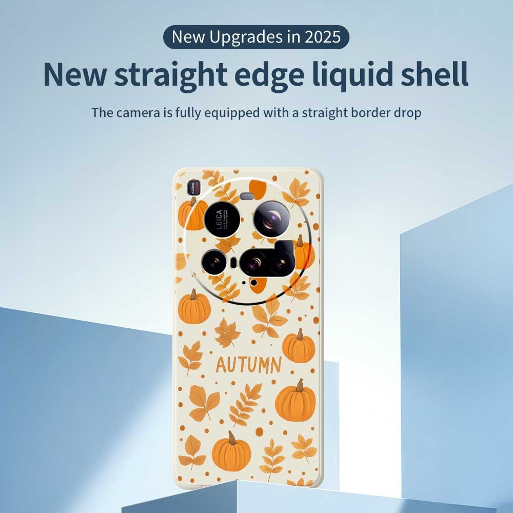 For Xiaomi 15 Ultra Case Autumn Theme Pattern Printing Straight Edge TPU Phone Back Cover