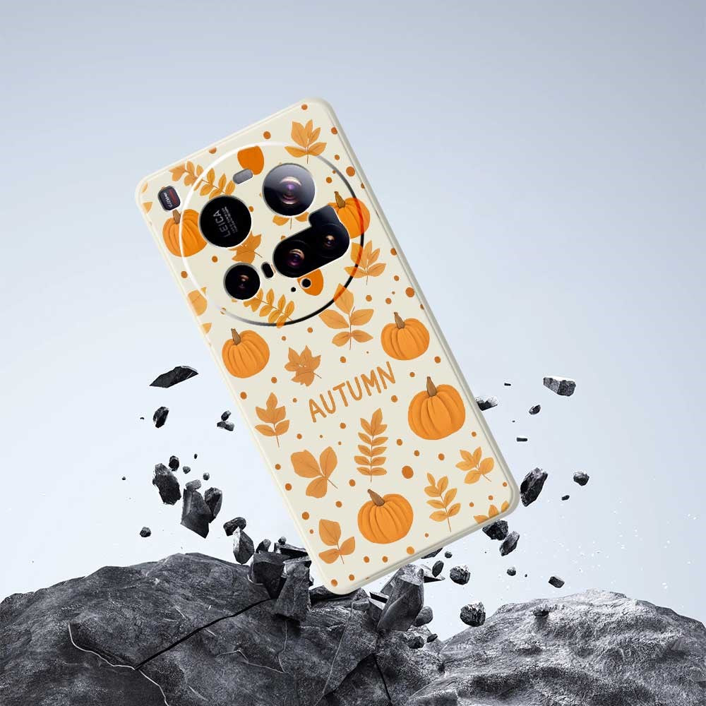 For Xiaomi 15 Ultra Case Autumn Theme Pattern Printing Straight Edge TPU Phone Back Cover