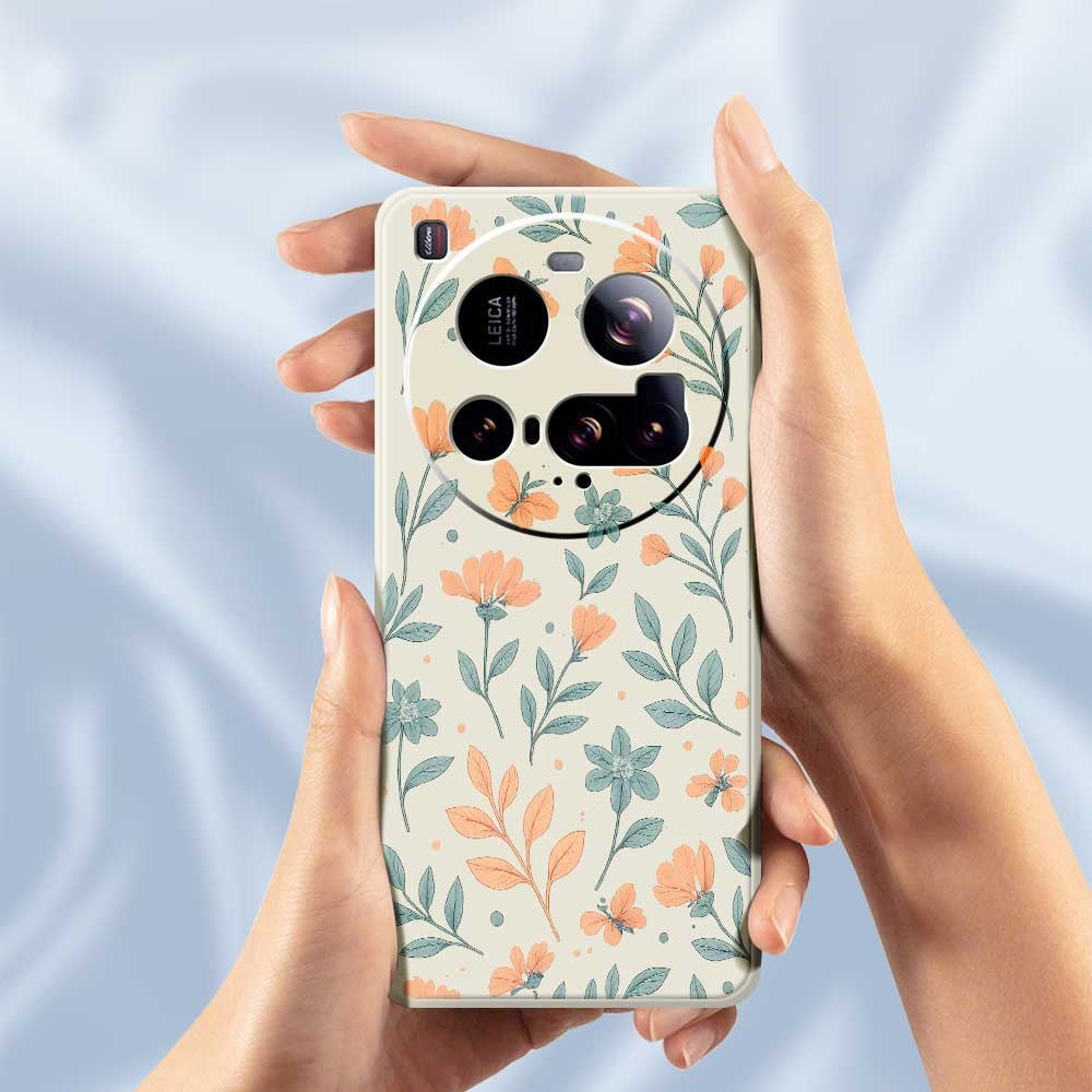 For Xiaomi 15 Ultra Case Yellow Flowers Pattern Printing Straight Edge TPU Phone Back Cover