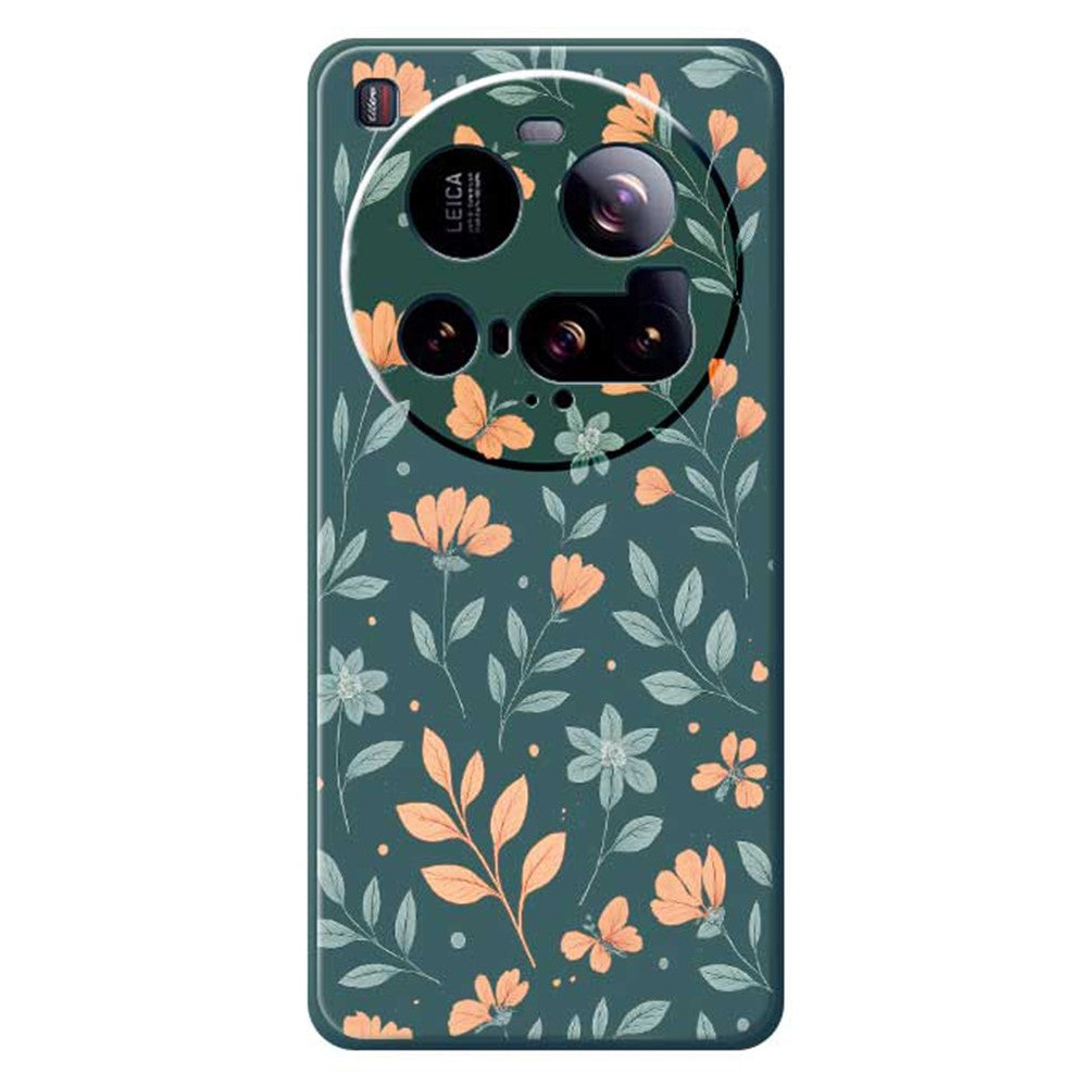 For Xiaomi 15 Ultra Case Yellow Flowers Pattern Printing Straight Edge TPU Phone Back Cover