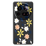 For Xiaomi 15 Ultra Case Colorful Floral Blue Leaves Pattern Printing Straight Edge TPU Phone Back Cover