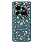Xiaomi 15 Ultra-skal med litet blommönster och rak kant i TPU-fodral