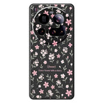 Xiaomi 15 Ultra-skal med litet blommönster och rak kant i TPU-fodral