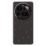 For Xiaomi 15 Ultra Case Red Cherry Pattern Printing Straight Edge TPU Phone Back Cover