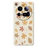 For Xiaomi 15 Ultra Case Leaves Pattern Printing Straight Edge TPU Phone Back Cover