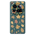For Xiaomi 15 Ultra Case Leaves Pattern Printing Straight Edge TPU Phone Back Cover