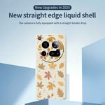 For Xiaomi 15 Ultra Case Leaves Pattern Printing Straight Edge TPU Phone Back Cover
