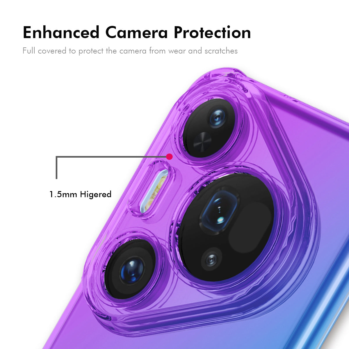 ENKAY For Huawei Pura 80 Pro+ / Huawei Pura 80 Pro TPU Case  Thickened Four Corner Drop-proof Phone Back Cover