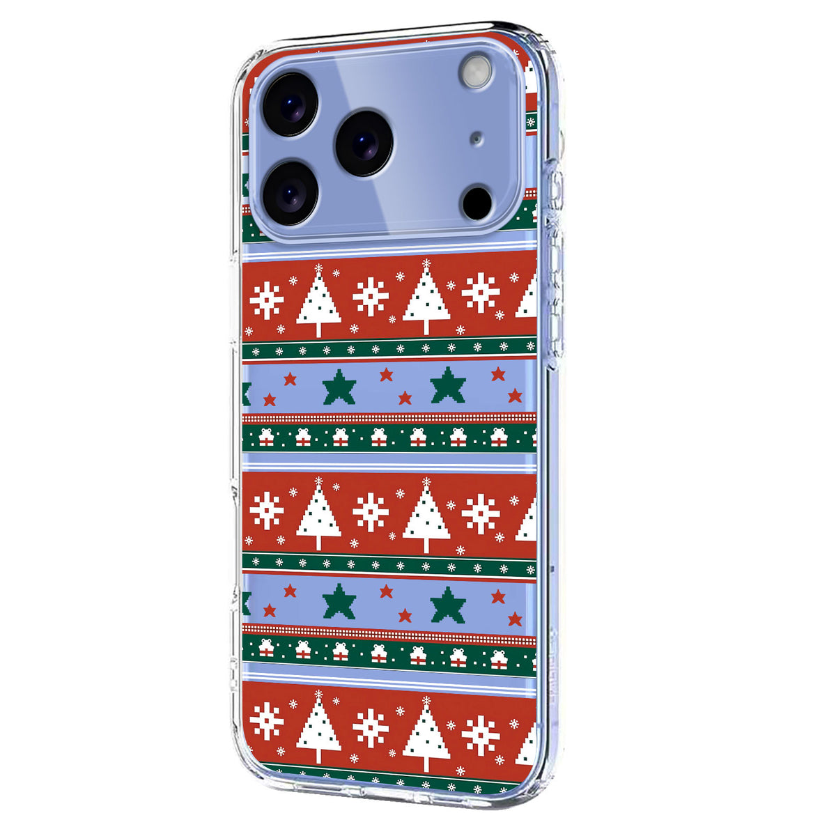 For iPhone 17 Pro Case Christmas Themed Pattern Printing TPU Phone Back Cover