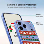 For iPhone 17 Pro Case Christmas Themed Pattern Printing TPU Phone Back Cover