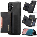 DG.MING M2-serien til iPhone 17 etui PU + PC + TPU telefoncover Aftagelig pung