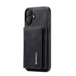 DG.MING M2-serien til iPhone 17 etui PU + PC + TPU telefoncover Aftagelig pung