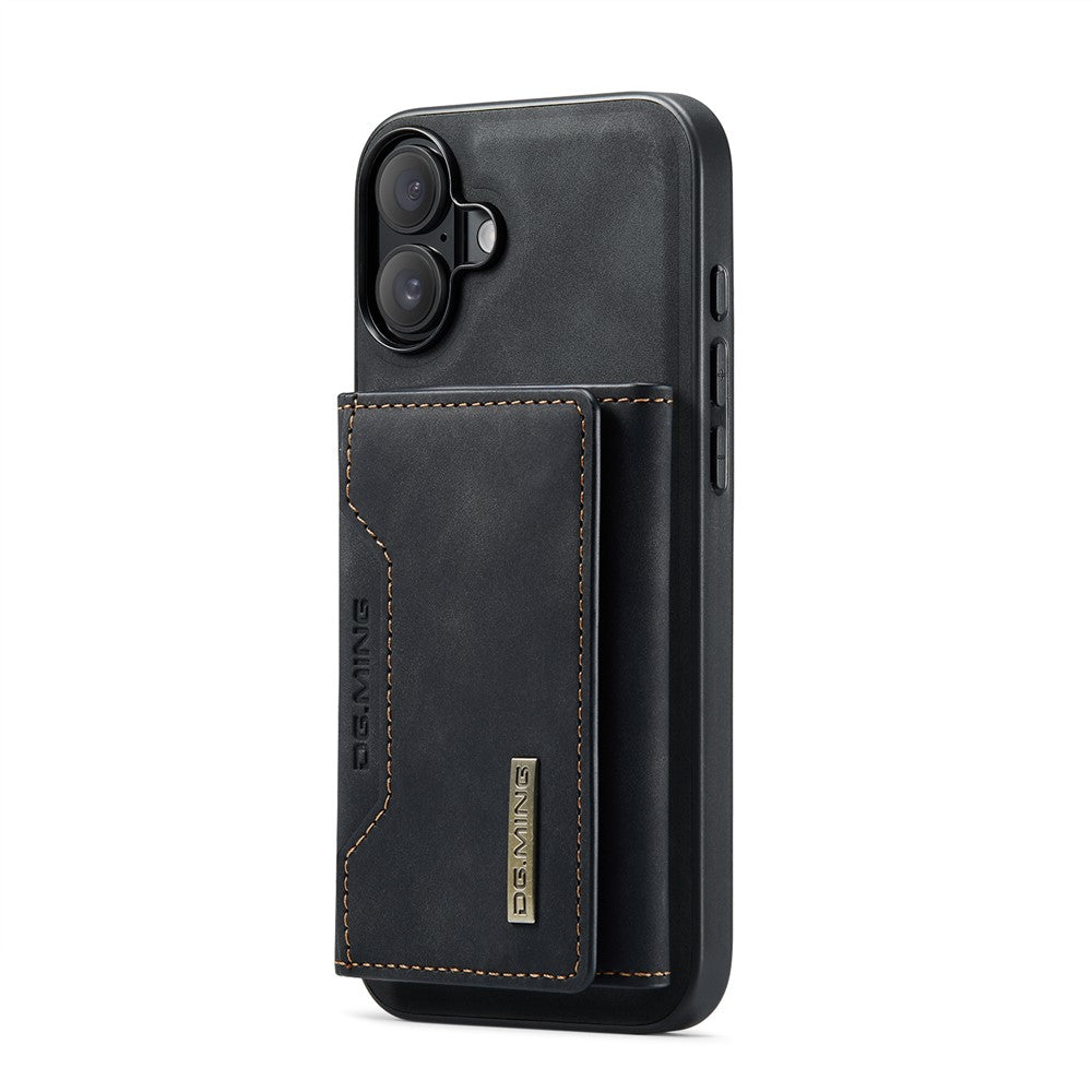 DG.MING M2-serien til iPhone 17 etui PU + PC + TPU telefoncover Aftagelig pung
