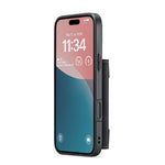 DG.MING M2-serien til iPhone 17 etui PU + PC + TPU telefoncover Aftagelig pung