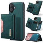 DG.MING M2-serien til iPhone 17 etui PU + PC + TPU telefoncover Aftagelig pung