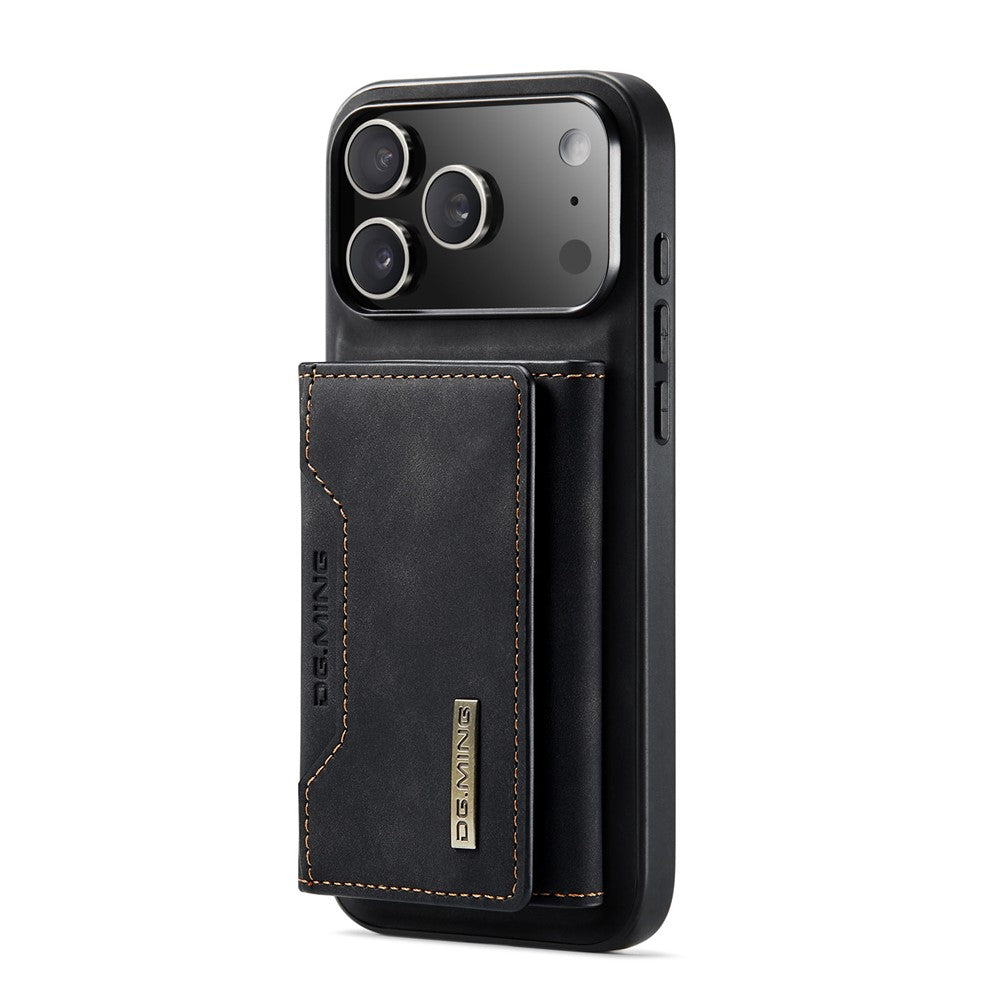 DG.MING M2 Series for iPhone 18 Pro / 17 Pro Case PU + PC + TPU Phone Cover Detachable Wallet