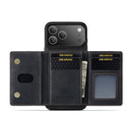 DG.MING M2 Series for iPhone 18 Pro / 17 Pro Case PU + PC + TPU Phone Cover Detachable Wallet