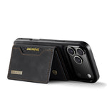 DG.MING M2 Series for iPhone 18 Pro / 17 Pro Case PU + PC + TPU Phone Cover Detachable Wallet