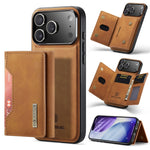 DG.MING M2 Series for iPhone 18 Pro / 17 Pro Case PU + PC + TPU Phone Cover Detachable Wallet
