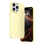 For iPhone 14 Pro Max Case Compatible with MagSafe Ice-Transparent Liquid Silicone + PC Phone Cover