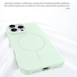 For iPhone 14 Pro Max Case Compatible with MagSafe Ice-Transparent Liquid Silicone + PC Phone Cover