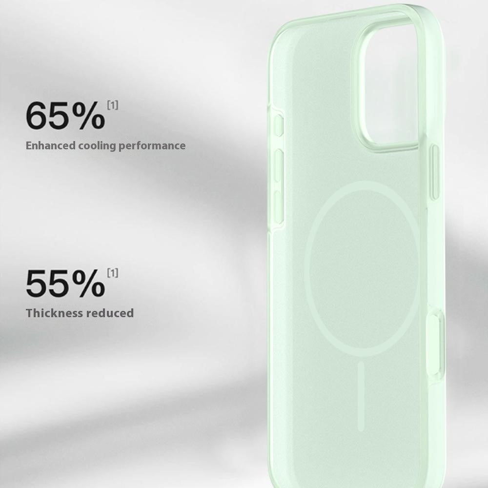 For iPhone 14 Pro Max Case Compatible with MagSafe Ice-Transparent Liquid Silicone + PC Phone Cover