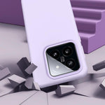 For Xiaomi 14 Case Skin-Friendly Liquid Silicone + PC Phone Cover