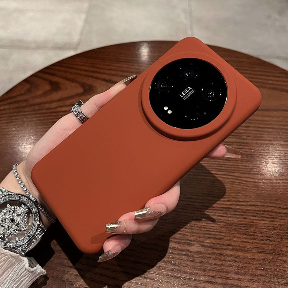 For Xiaomi 14 Ultra Case Skin-Friendly Liquid Silicone + PC Phone Cover
