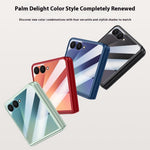 For Samsung Galaxy Z Flip7 5G Case Hard PC Hinge Protection Phone Cover with Rear Small Screen Protector