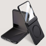 For Samsung Galaxy Z Flip7 5G Magnetic Case Hard PC Phone Cover with Rear Small Screen Protector