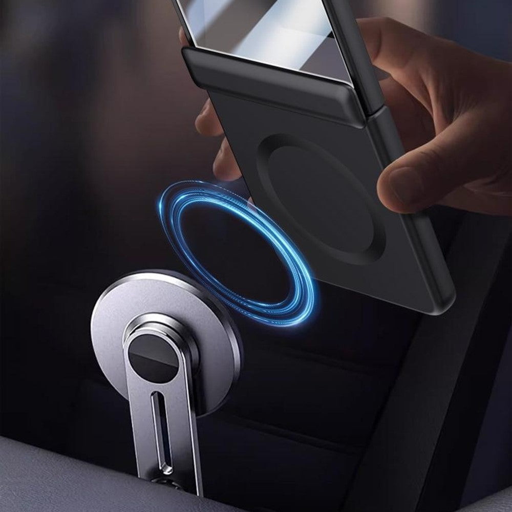 For Samsung Galaxy Z Flip7 5G Magnetic Case Hard PC Phone Cover with Rear Small Screen Protector