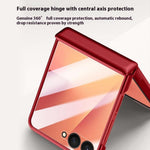For Samsung Galaxy Z Flip7 5G Magnetic Case Hard PC Phone Cover with Rear Small Screen Protector
