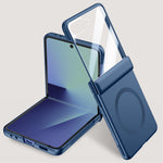 For Samsung Galaxy Z Flip7 5G Magnetic Case Hard PC Phone Cover with Rear Small Screen Protector