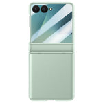 For Samsung Galaxy Z Flip7 5G Case Leather + PC Phone Cover HD Rear Small Screen Protector