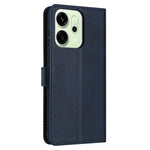 Til Oppo Reno14 5G (Global) / Reno14 F 5G Cover Flip Stand Kalvetekstur PU Læder Pung Telefoncover med Rem